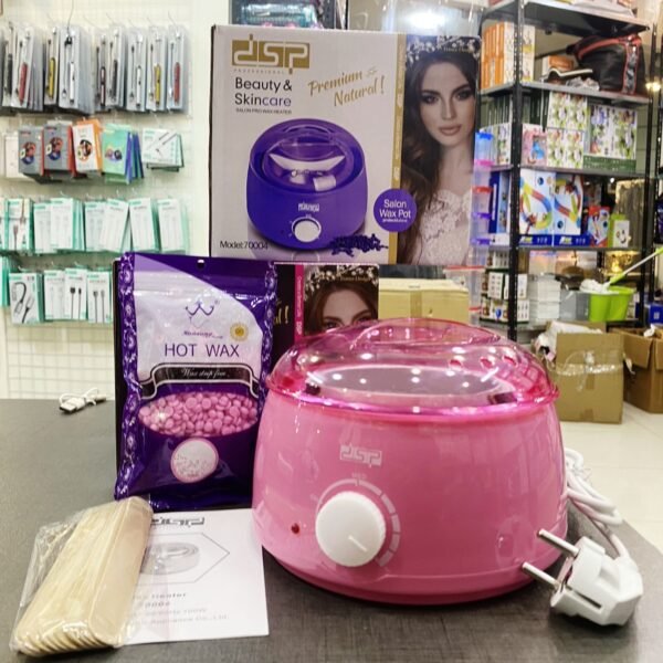 DSP Beauty & Skin Care Salon Wax Heater With Hot Wax Beans & Strip  _(Imported Quality)_ _(Pink & Purple Color Available)_