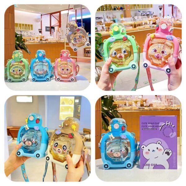 Bear Water Bottle ( Box Packing) Random Colours