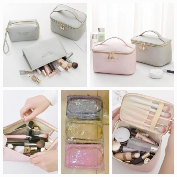 Leather 3Pcs Pouch Set (Random colours)