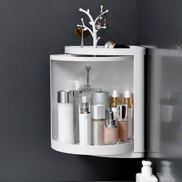 Multipurpose Bathroom Cabinet With Double Door Shelf Organizer Single Layer