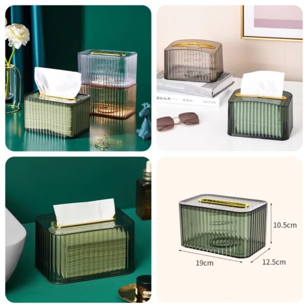 Acrylic Tissue Box (Random Colours)