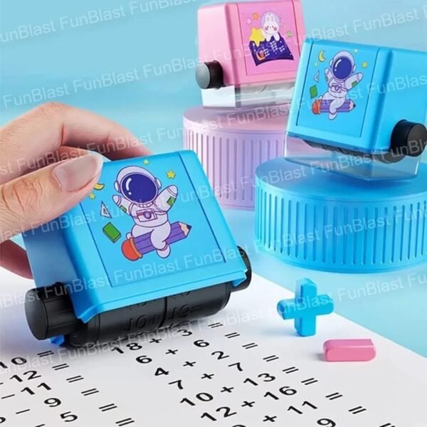 Teaching Stamp 2 in 1 Fill In The Blank Roller Reusable Math Roller Stamp Design Digital Stamp Within 100 Math Practice