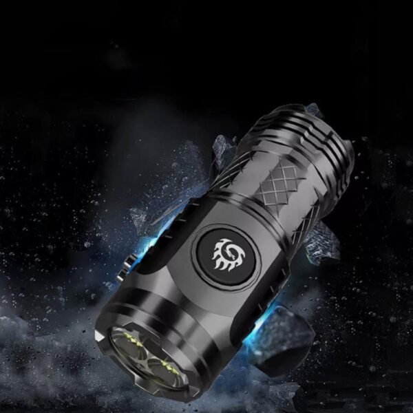 Three-Eyed Monster Mini Flashlight Flash Super Power Waterproof Camping Light