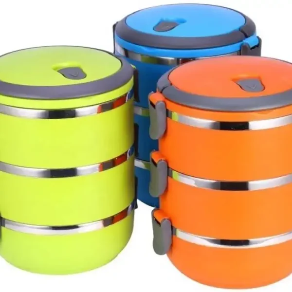 3 Layer Colorful Lunch Box.