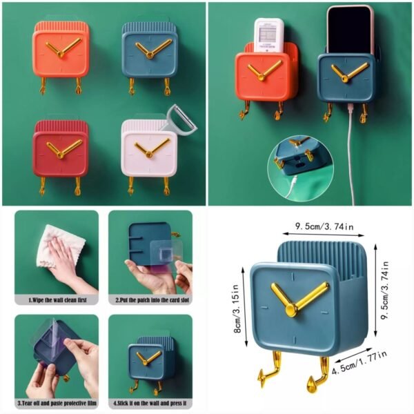 Clock Style Mobile Holder  (Random Colours)