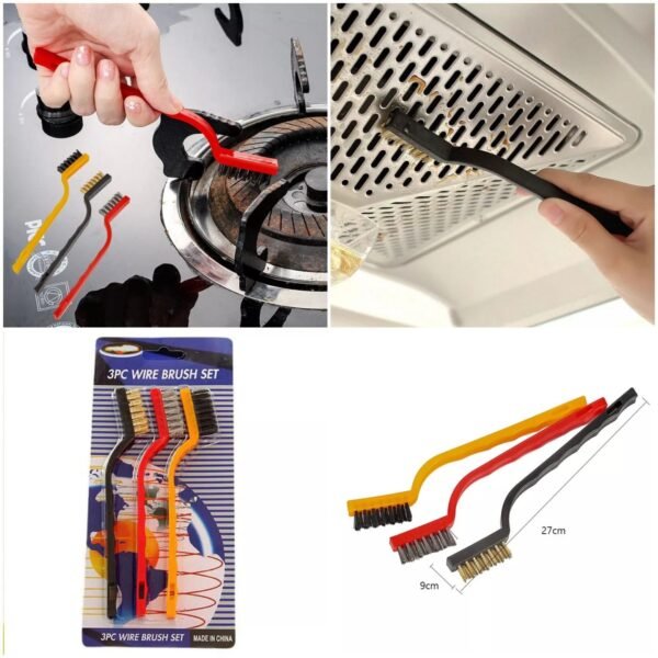 3 Piece Wire Brush Card Packing
