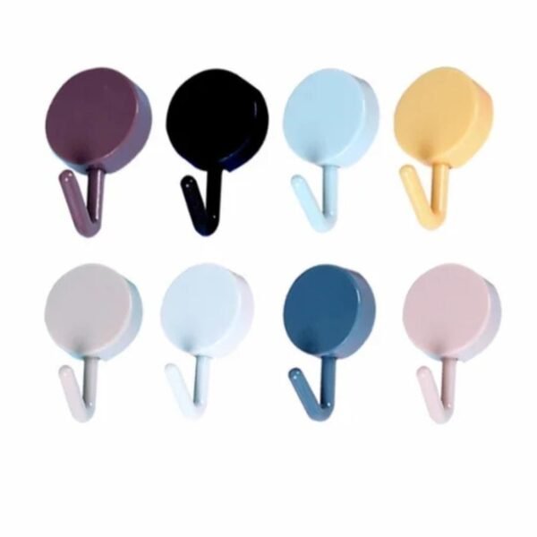 Pack Of 10 Round Sticky Hooks Card packing