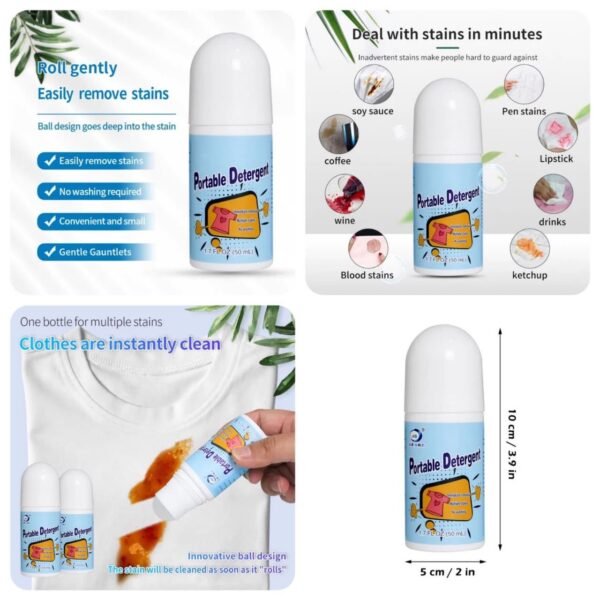 Universal and Portable Stain Removal for Clothes