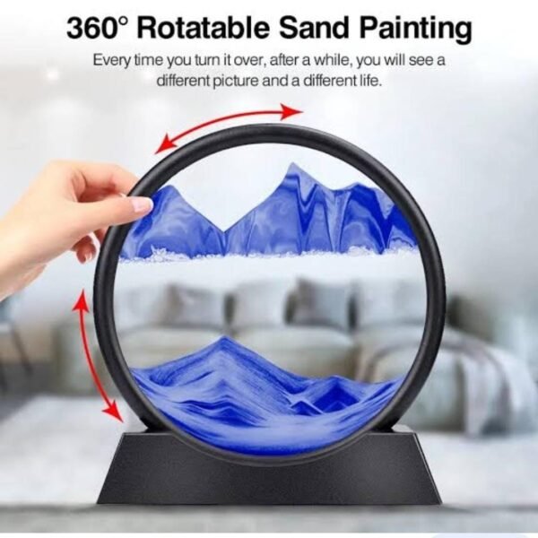Dynamic 3D Sand Art | Glass Sea Sandscape | Home Office Decor