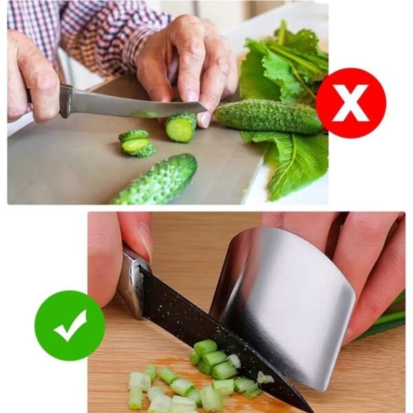 Kitchen tool stainless steel finger guards for cutting