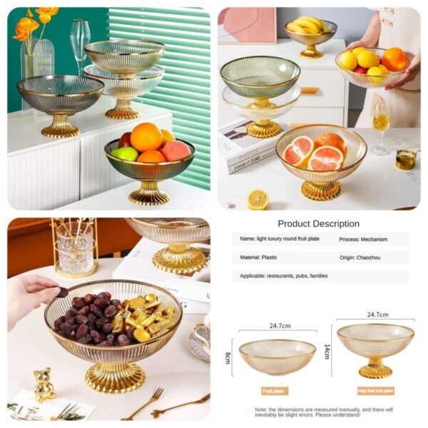 Acrylic Fruit & Serving Tray (Random Colours)