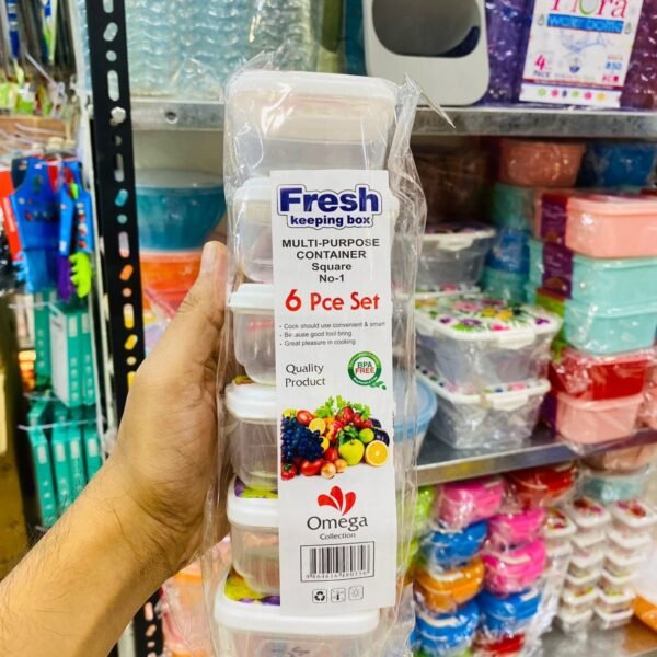 6Pcs set mini square container