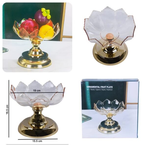 Acrylic Ornamental Fruit Stand (Random Colours) – Premium Quality Made in China 🇨🇳