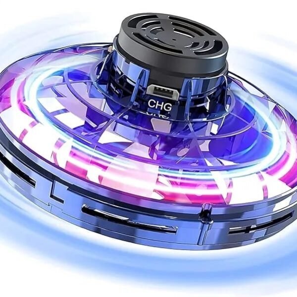 Flying Spinner With LED Light, Drone for Kids Hand Operated Mini Drones for Kids, UFO Magic Toy Indoor & Outdoor Game Toys, Cool Stuff Gadgets For Boys