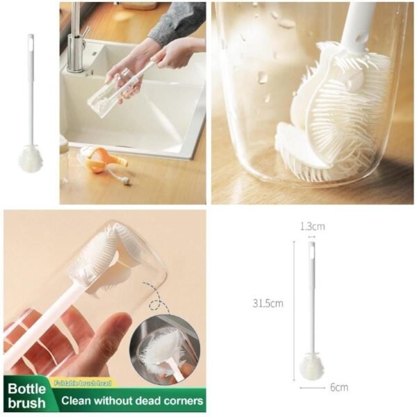 NEW SILICONE BOTTLE CLEANING BRUSH