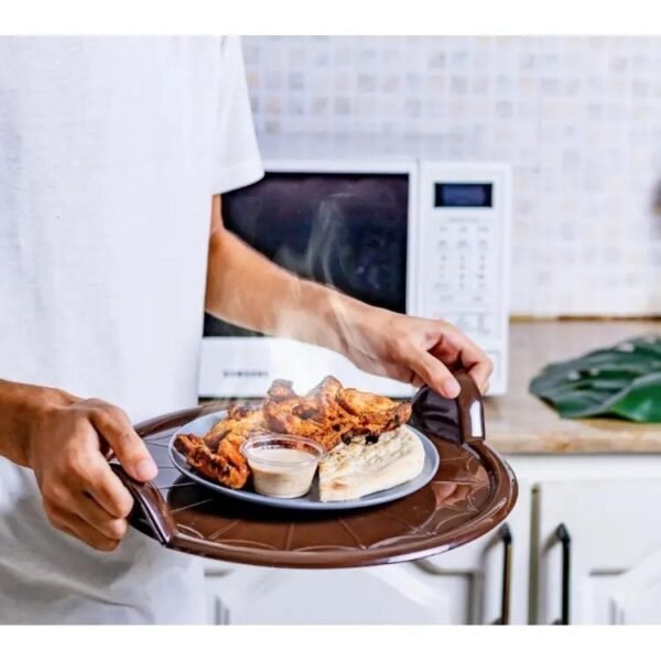 Vital Microwave Tray Reusable Plastic Food Tray for Microwave Oven Multifunctional Dish Dishes