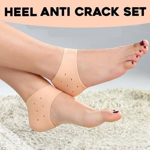 Silicon Half Socks Heel Anti Crack Socks without Box