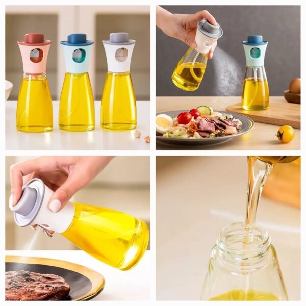 Stylish Oil Spray Bottle (Random Colours) Box Packing