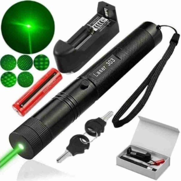 High Quality Rechargeable 303 Green Laser Pointer with lock system