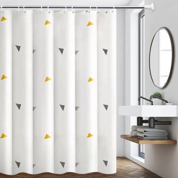 Printing Bathroom Shower Curtain Home Decoration Polyester Waterproof Bathtub Creative Shower Curtain with Hooks