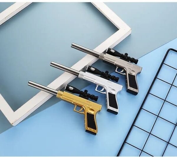 Creative Gun Shape Gel Pen With LED Light Sniper Gun Pen (Each)