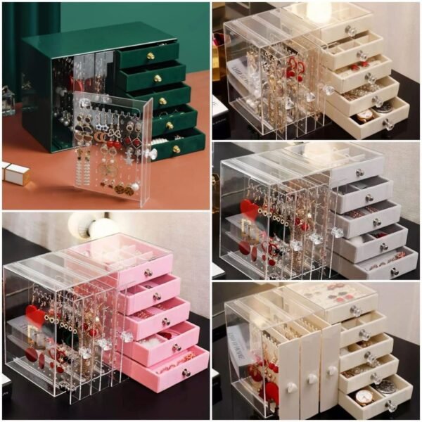 5 Drawer 3 Shelf Jewellery Organizer