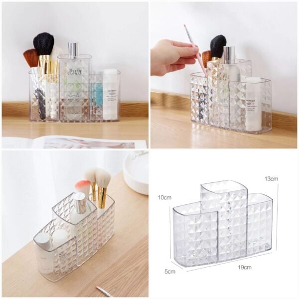 Acrylic Daimond Cut Desktop Organizer