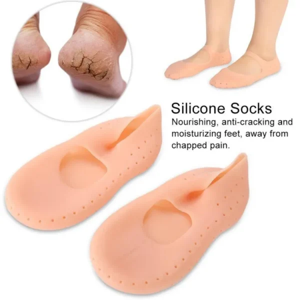 Anti Crack Foot Silicon Socks with Strap