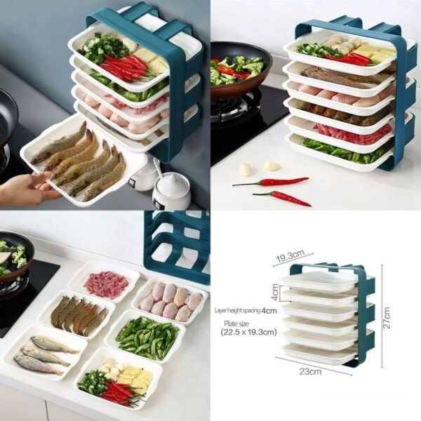 6 Plates Organizer Rack