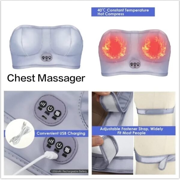 Chest Massager For Women Rechargeable