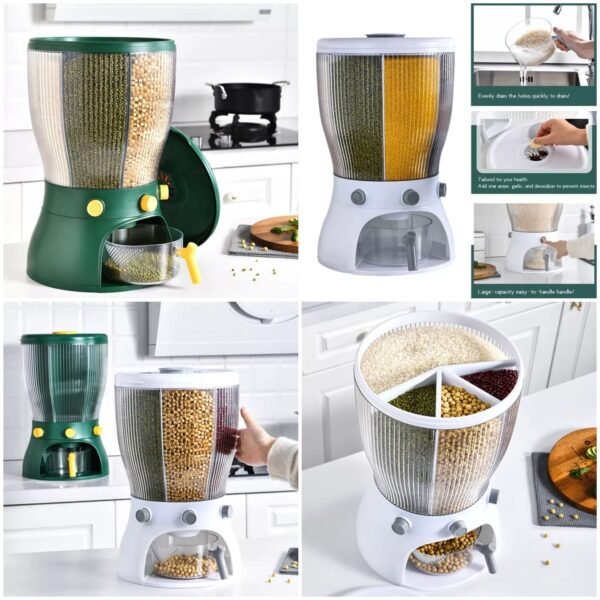 4Part Rotating Cereal Dispenser  (10KG Capacity) Box Packing