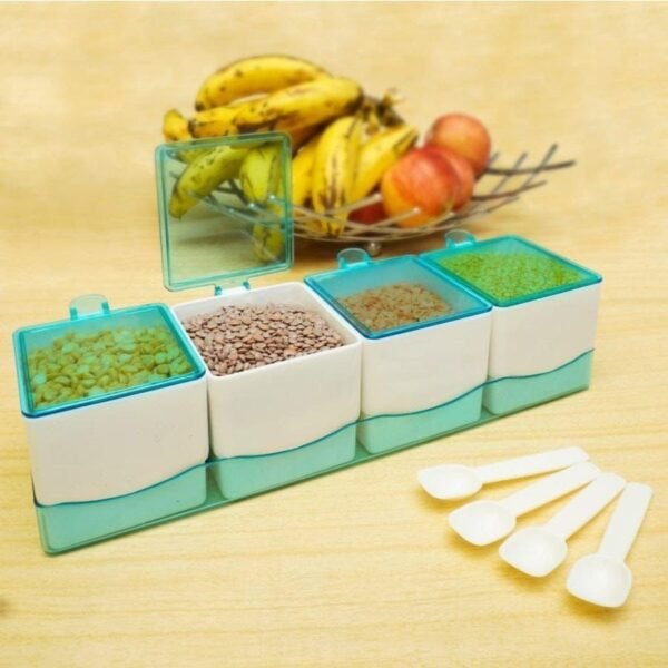 4 Portion Chilli Spice Case With Spoons