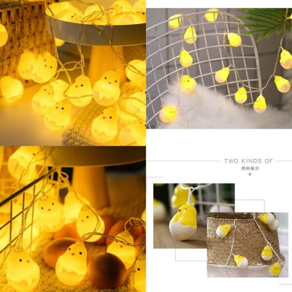 Cute Fairy Light String Egg 10 LED Battery Operated