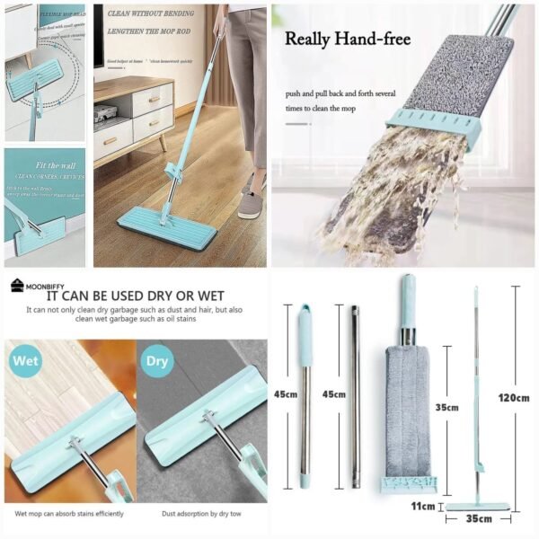 Telescopic Squeeze Mop (Double Refill) Box Packing