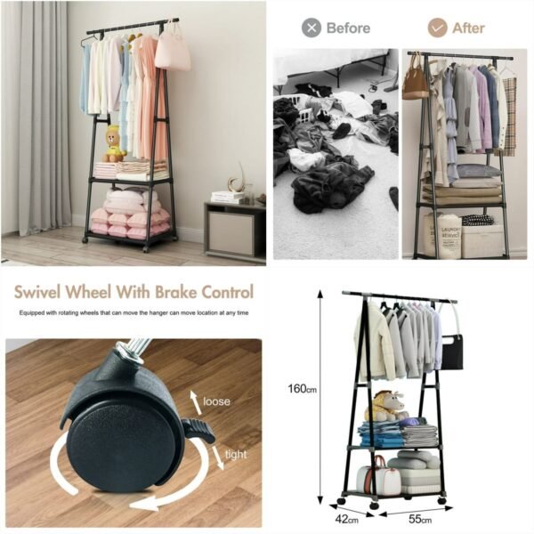 Multifunctional Triangle Cloth Rack (Box Packing)
