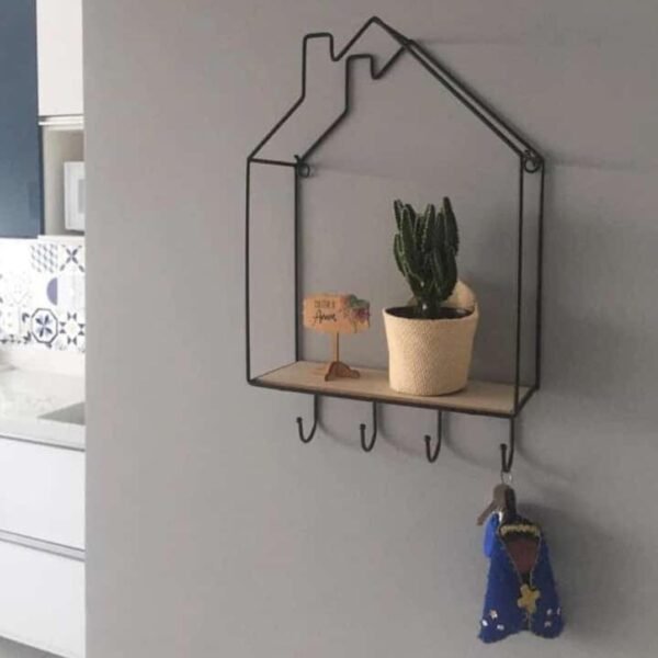 M-A House Shape Wall-Mounted Shelf (Box Packing)