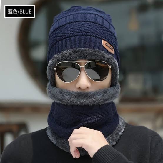 New Unisex Winter Hat and Scarf Set (Random Colours)