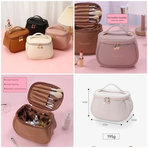 PU Leather Cosmetic Pouch (Random Colours)