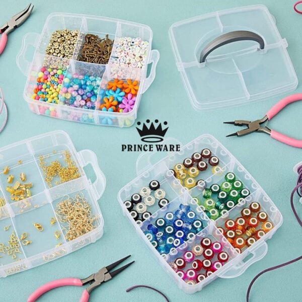 Stackable storage box organizer 3 Layer