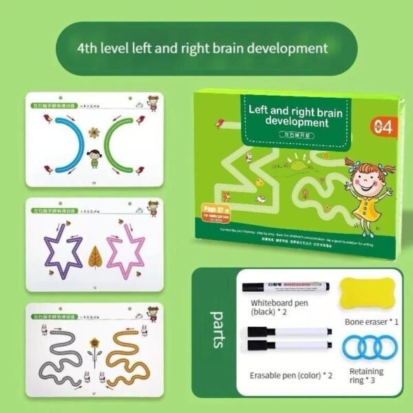 32 Pages Children Brain Exercising Book