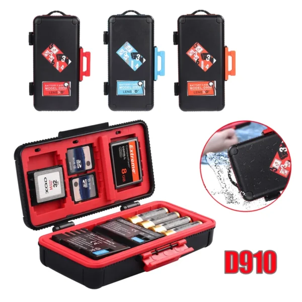 LENSGO D910 Camera Battery Case with SD CF XQD Storage – Organize, Protect, and Carry Your Camera Essentials Efficiently