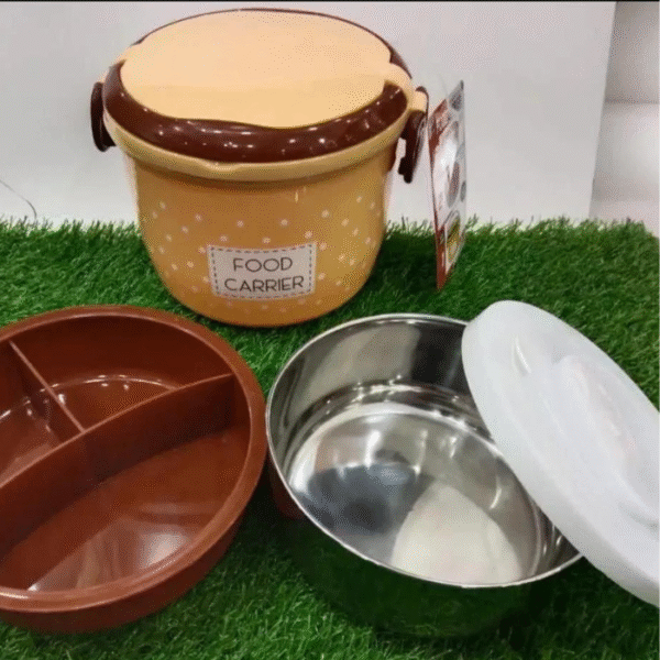 Food Carrier Lunch Box 2in1 Under Mini Steel Box