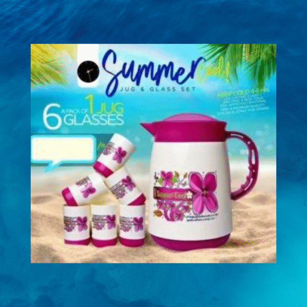 Pack of 1 Jug 6 Glasses
