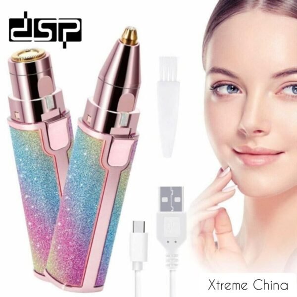 DSP 2 in 1 Facial Hair Remover & Eyebrow Shaver Rechargeable