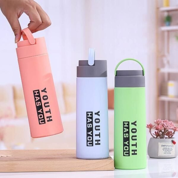 (450 ML) Youth HAS You Glass Water Bottle with Carry Handle