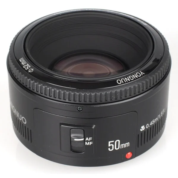Yongnuo YN 50mm F1.8 Lens for Canon EF – Prime Lens with Bright Aperture and AF/MF Switch