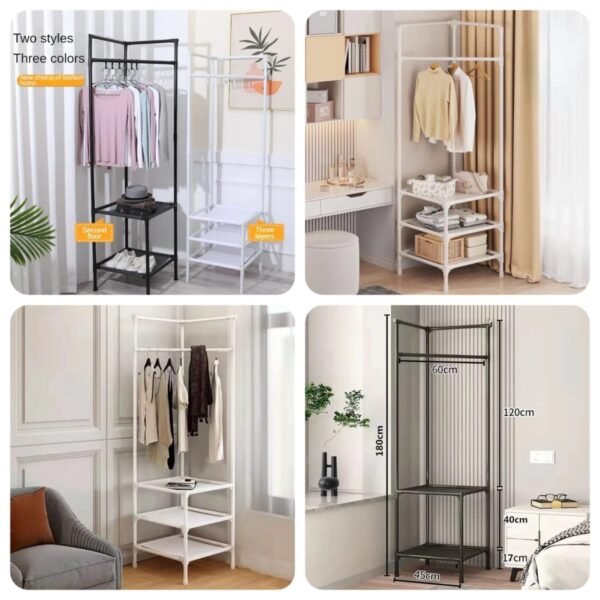 Attachable Wall Corner Rack (Random Colours) Box Packing