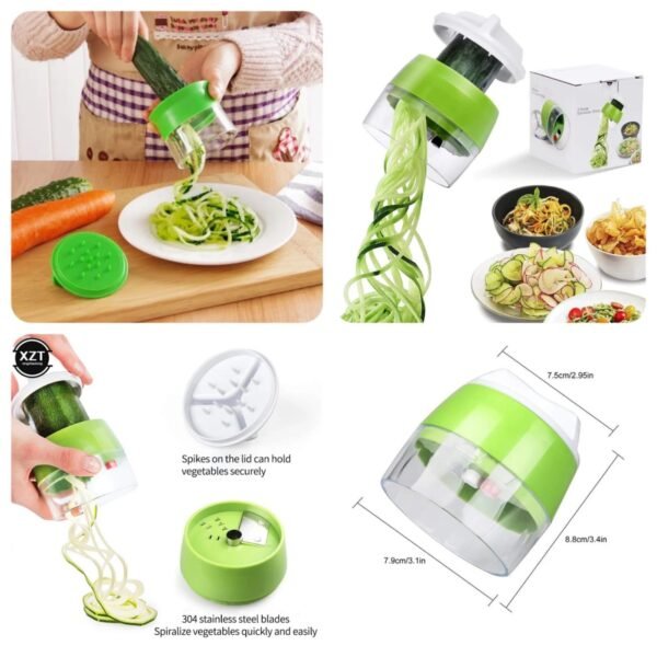 4in1 Vegetable Spiral Cutter (Box Packing)