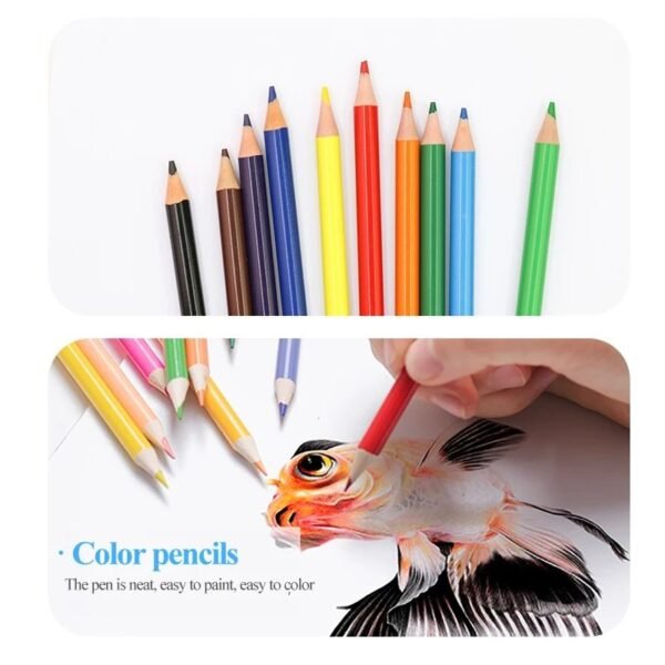 Children Drawing Set _65Pcs_ With Marker Color Pencil Coloring Book Watercolor Paint Brush Professional Art Kit