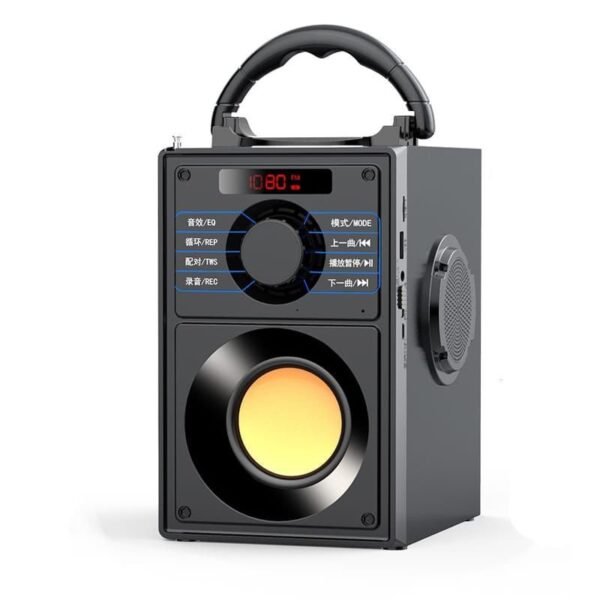 The sounder Portable Bluetooth Speakers with Subwoofer Rich Bass Wireless Outdoor/Indoor Party Speakers MP3 Player Powerful Speaker with Bass, Support Remote Control FM Radio for Phone Computer PC Home TV